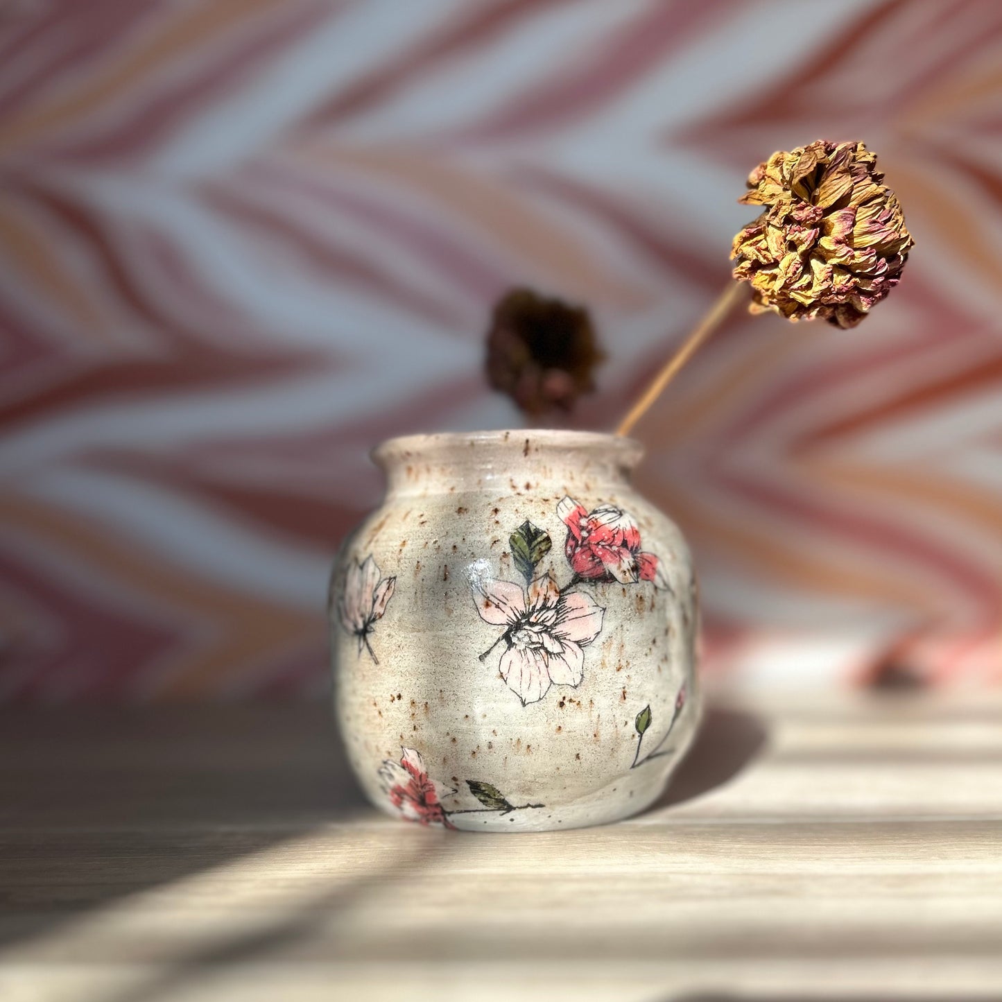 Small Magnolia Flower Vase