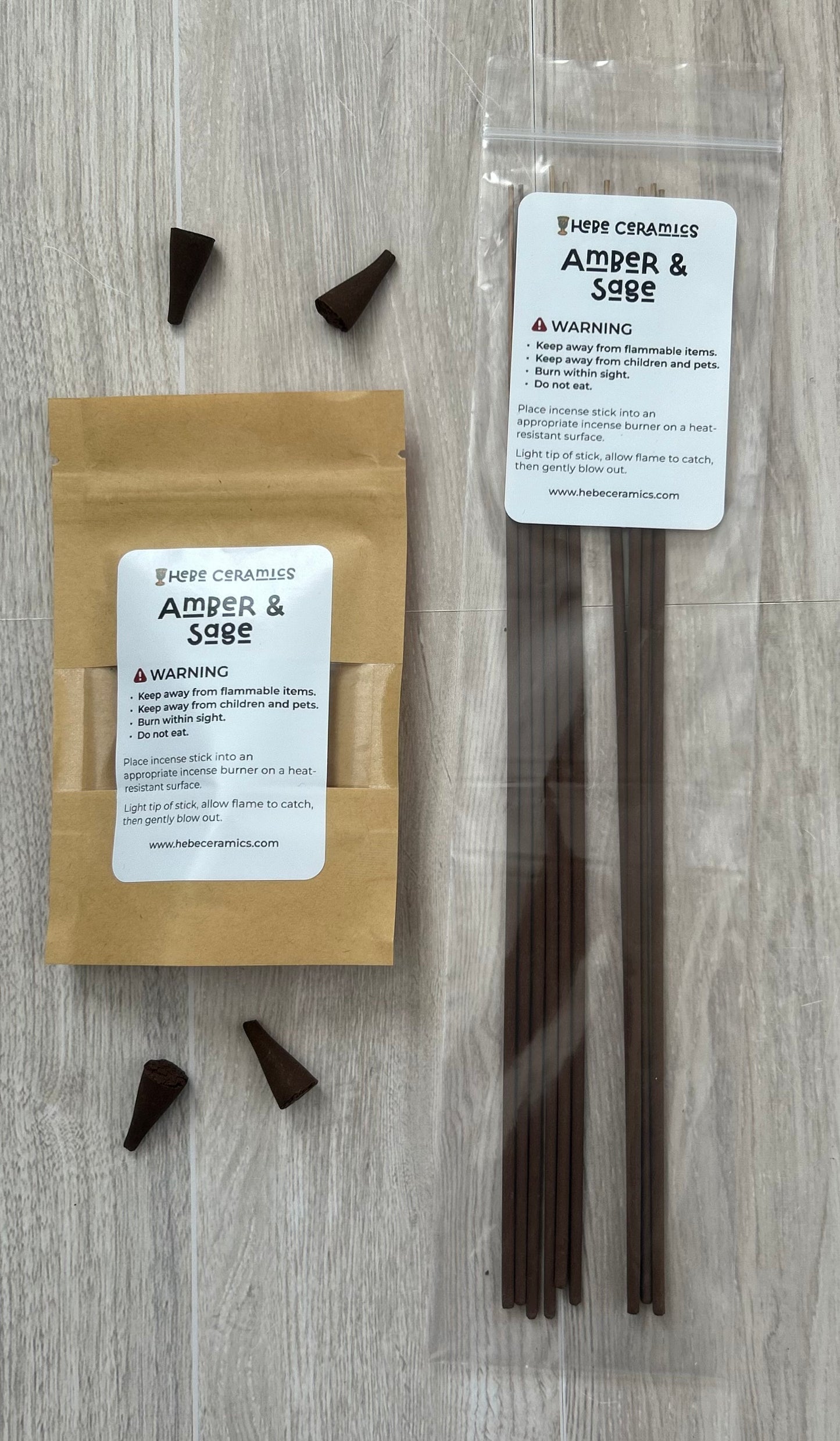 Amber & Sage Incense