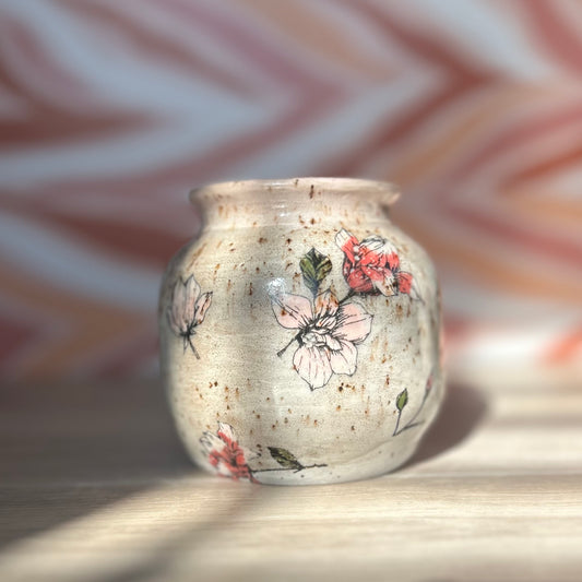 Small Magnolia Flower Vase